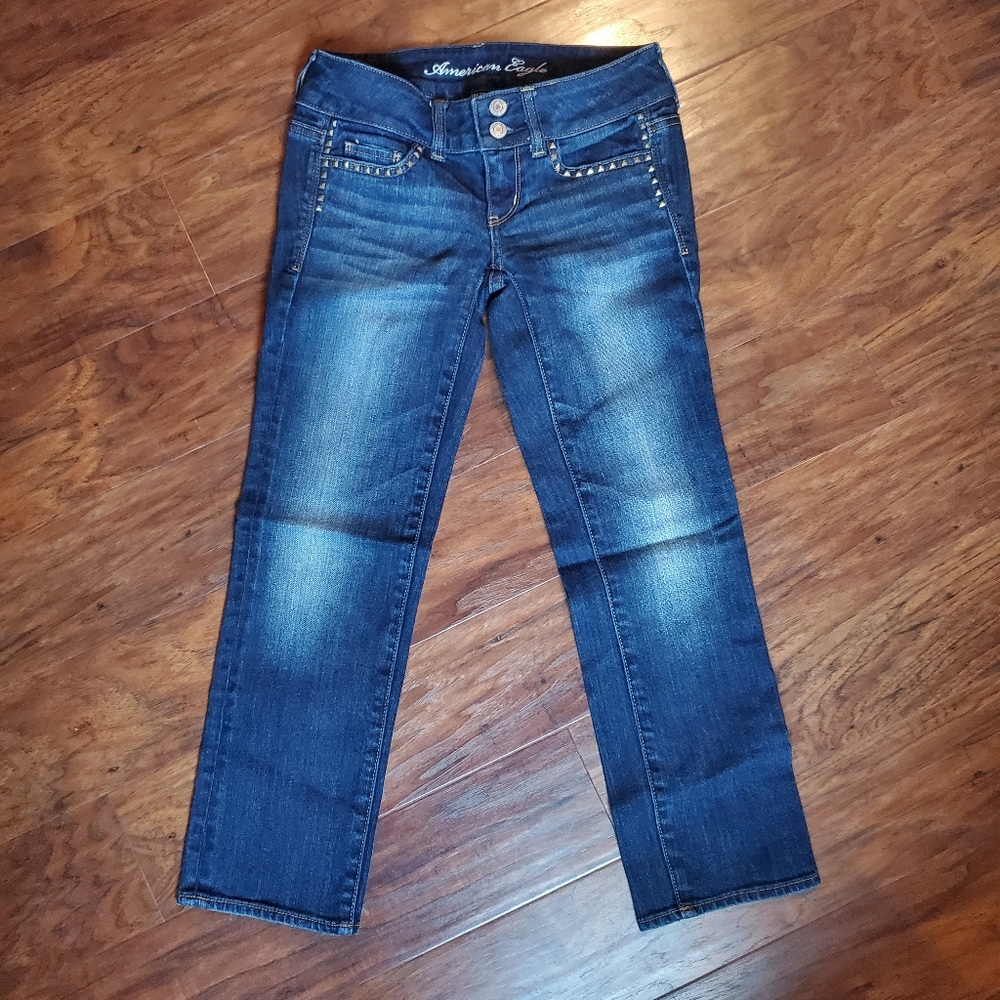 NWOT American Eagle Artist Crop with Stud detail